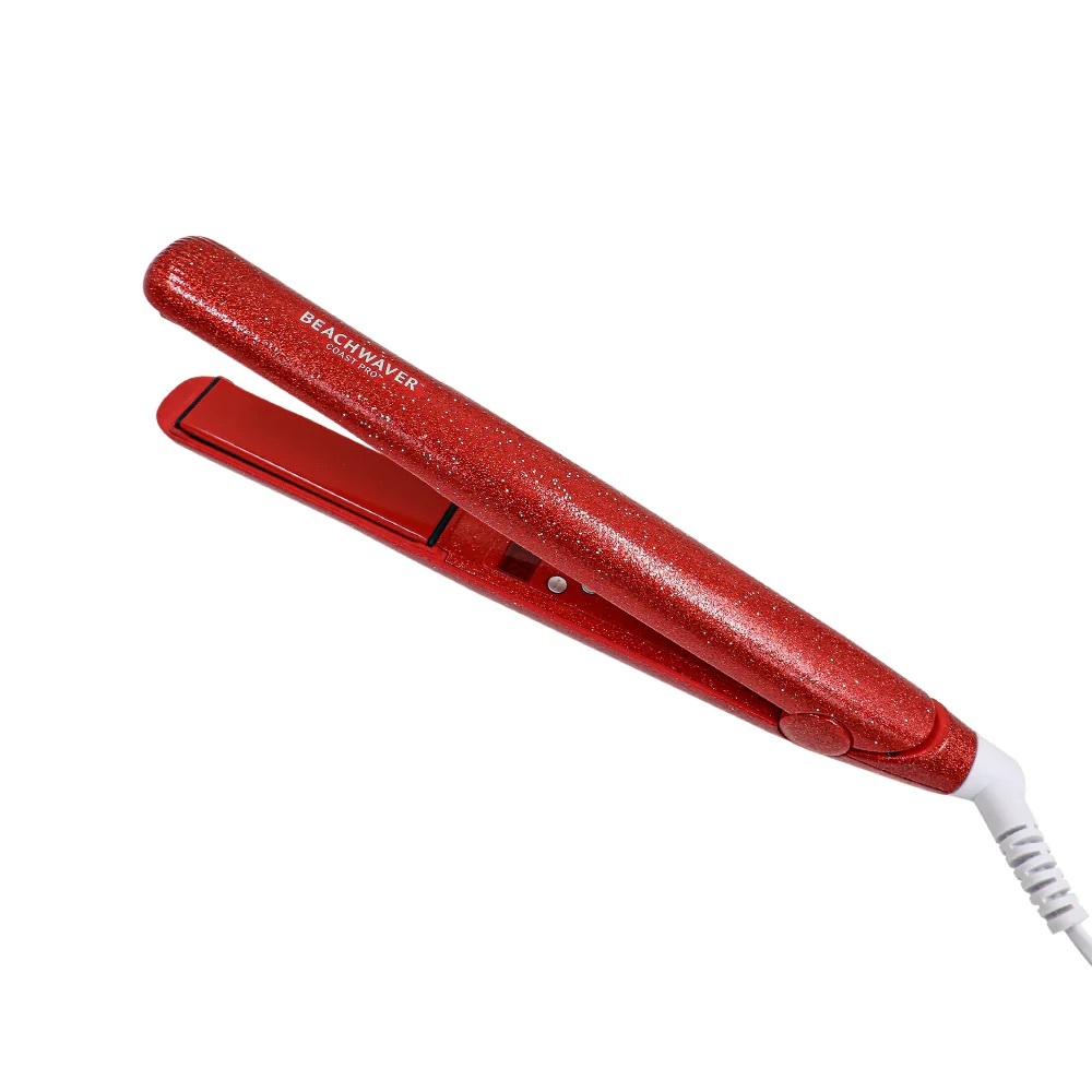 The Beachwaver Red Glitter Coast Pro Ceramic Flat Iron - Picture 4 of 4